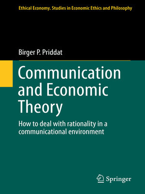 cover image of Communication and Economic Theory